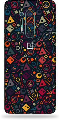 BUGGU Oneplus 8 pro, oneplus 8pro Mobile Skin(Ultra Super Geometric Shape Skin With High Matte Finish, Mobile Skin (Back+Side+Camera))