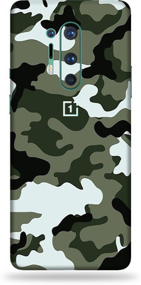 LAMHA OnePlus 8 Pro Mobile Skin(Ultra Super Camouflage Military Winter With High Matte Finish.)
