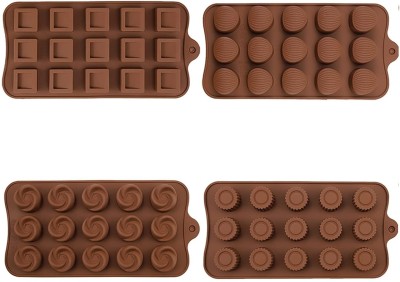 ROYALDEALS - RD Silicone Chocolate Mould 15(Pack of 4)