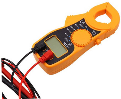 uptodatetools Clamp Meter MT-87 Multimeter LCD Digital Clamp Meter Auto-Ranging Multimeter Voltmeter Orange Digital Multimeter(2000 Counts)