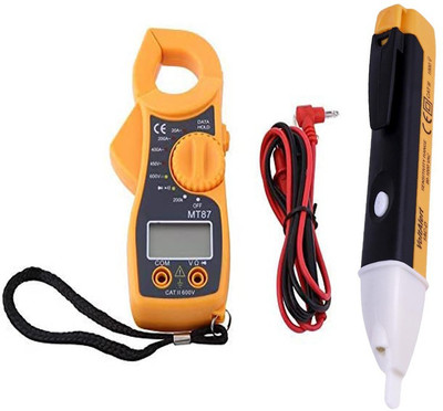 uptodatetools Digital LCD Clamp Meter For Electricity Ampere Measurement Insulation Tester + 1 Volt Tester LED AC Electric Voltage Tester Power Detector Sensor Digital Multimeter(2000 Counts) uptodatetools Digital LCD Clamp Meter For Electricity Ampere Measurement Insulation Tester + 1 Volt Tester LED AC Electric Voltage Tester Power Detector Sensor Digital Multimeter(2000 Counts)