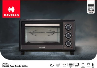 HAVELLS 24-Litre Oven Toaster Grill (OTG)(GHCOTCWK138, Black)