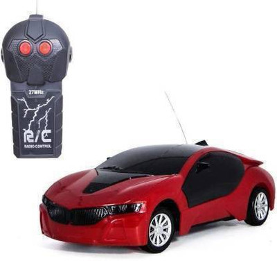 Kid Kraze 3D LED Light Fast Modern Car with Remote Control(Red)