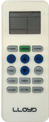 vcony Remote Compatible for  Split AC Remote Control (AC-223A) Lloyd Remote Controller(White)
