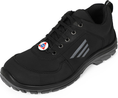 Acme Steel Toe Leather Safety Shoe(Black, S1, Size 8)