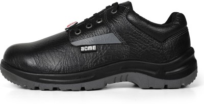 Acme Steel Toe Leather Safety Shoe(Black, S1, Size 8)