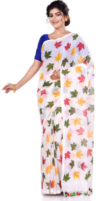 TANTLOOM Self Design Handloom Handloom Pure Cotton Saree(Multicolor)