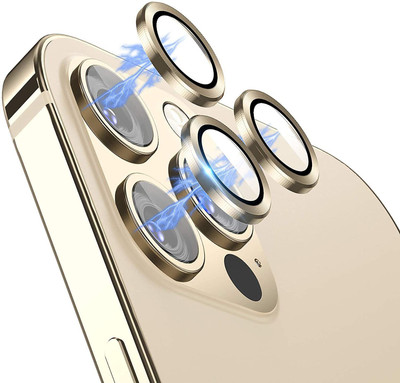 Dallao Camera Lens Protector for Apple Iphone 12 Pro Hardness HD Tempered Camera Protector Glass, Screen Protector High Definition Anti-Scratch Full Coverage Camera Metal Ring Ultra-Thin/Clear(Pack of 3)