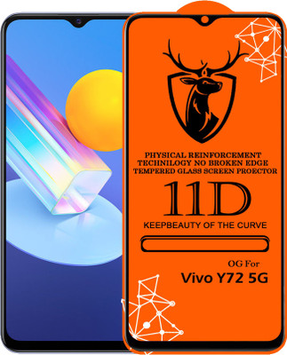 SBSPROTECTION Edge To Edge Tempered Glass for Vivo Y72 5G(Pack of 1)