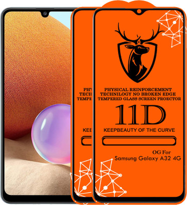 11D Edge To Edge Tempered Glass for 11D Glass - Samsung A32 4G (Pack Of 2)(Pack of 2)
