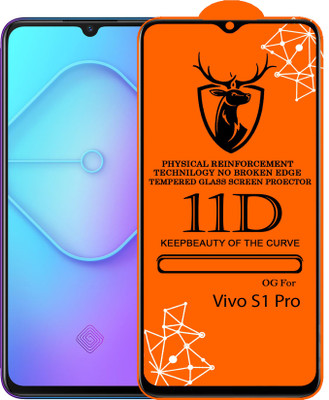 Express Buy Edge To Edge Tempered Glass for 11D Glass - Vivo S1 PRO(Pack of 1)