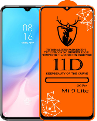 11D Edge To Edge Tempered Glass for Mi 9Lite (Pack Of 2)(Pack of 2)