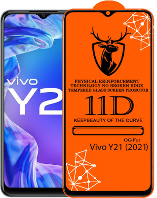 Express Buy Edge To Edge Tempered Glass for Vivo Y21 2021(Pack of 1)