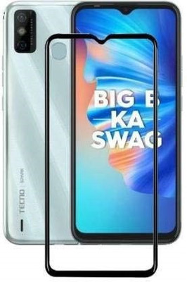 NIMMIKA ENTERPRISES Tempered Glass Guard for tecno spark 6 go/tecno spark go 2020 tempered glass 11d(Pack of 1)