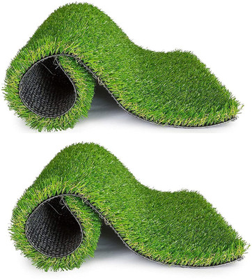 Somadev Plastic Door Mat(Green, Pack of 2, Medium)