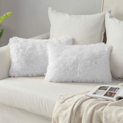 Wondershala Self Design Pillows Cover(Pack of 2, 40 cm*55 cm, White)