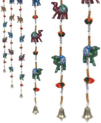 eCraftIndia Handcraft Rajasthani Camel Door hanging - set of 2 Decorative Showpiece  -  96 cm(Ceramic, Multicolor)