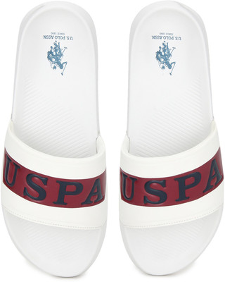 U.S. POLO ASSN. Men Slides(White , 8)