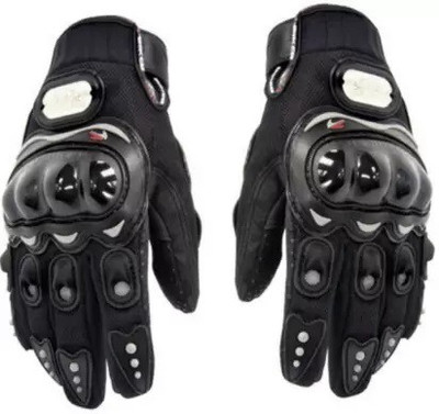 WHEETOYKART Heavy Duty Racing Riding Leather Motorcycle Gloves Riding Gloves Riding Gloves(Black)