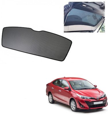 AuTO ADDiCT Rear Window Sun Shade For Toyota Yaris(Black)