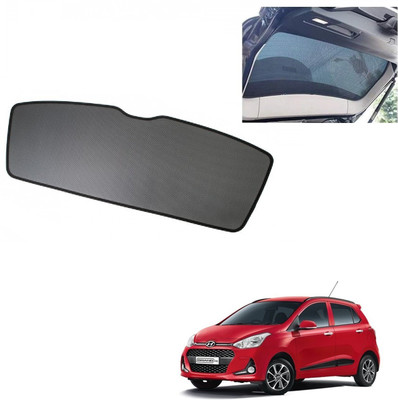 AuTO ADDiCT Rear Window Sun Shade For Hyundai Grand i10(Black)