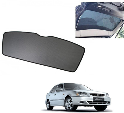 AuTO ADDiCT Rear Window Sun Shade For Hyundai Accent(Black)