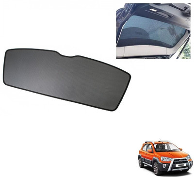 AuTO ADDiCT Rear Window Sun Shade For Toyota Etios Cross(Black)