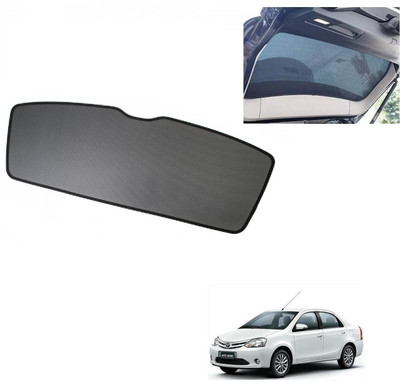 AuTO ADDiCT Rear Window Sun Shade For Toyota Etios(Black)