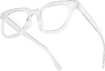 shadz Rectangular, Wayfarer Sunglasses(For Men & Women, Clear)