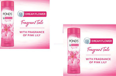 POND's DREAMFLOWER TALC EACH 400G Pack of 2(2 x 400 g)
