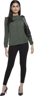 Annabelle by Pantaloons Formal Printed Women Green Top