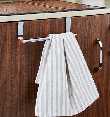 RIOMAX Small Bar / Cabinet Hanger Silver Towel Holder(Steel)