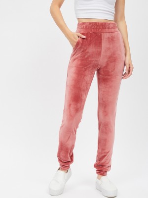 HARPA Solid Women Pink Track Pants