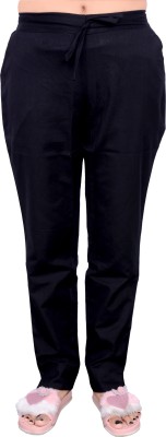 Hemakshi textile Regular Fit Women Black Trousers