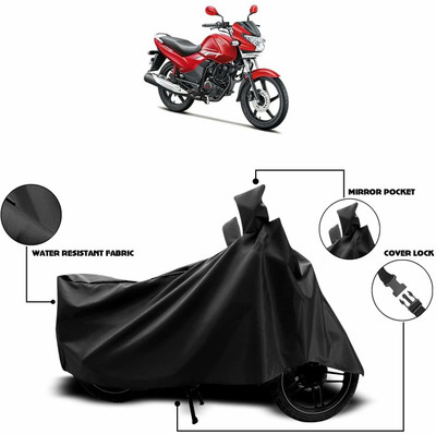 KEDIT Two Wheeler Cover for Universal For Bike(Achiever, Black)
