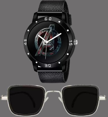 Florida WATCH-01+SUNG-LASS-01 ATTRACTIVE DESIGN BEST COMBINATION FOR MEN'S AND BOY'S Analog Watch  - For Men