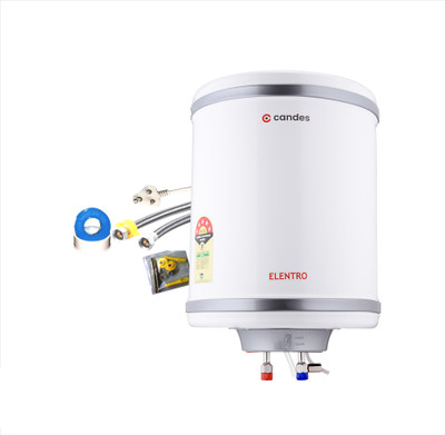 Candes 25 L Storage Water Geyser (Elentro, White)