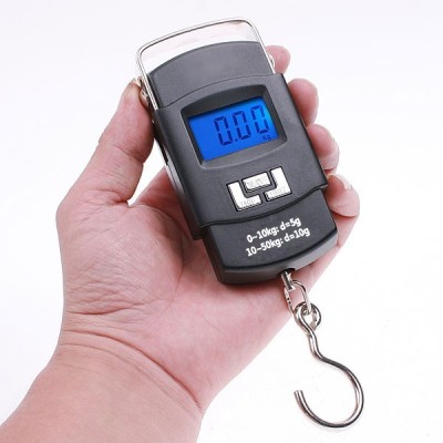 Qozent 50 Kg Portable Gram Kitchen Digital Pocket Scale Luggage Scale L/4/AK Luggage Weighing Scale(Multicolor)