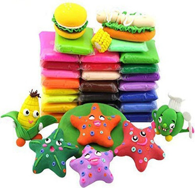 Little's Cry Air Dry Clay For Kids DIY Ultra Light Modeling Bouncing Clay Kids 12 Different Color Clay Creative Art For Children (12pc Colorful Clay)