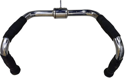 SSG Pro-Grip Chrome Steel Multi Purpose Bar Gym Rowing Handle Multi-training Bar(Silver, Black)