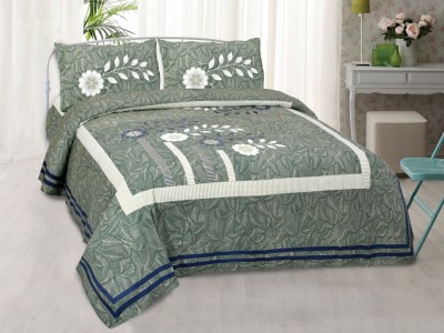SONUENTERPRISE 210 TC Cotton King Printed Flat Bedsheet(Pack of 1, Multicolor)