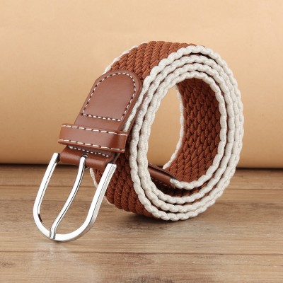 WOOD BAZAR Men & Women Casual Brown Nylon Belt