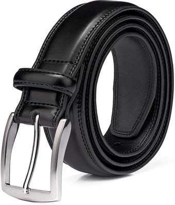 KAEZRI Men & Women Black Artificial Leather Belt