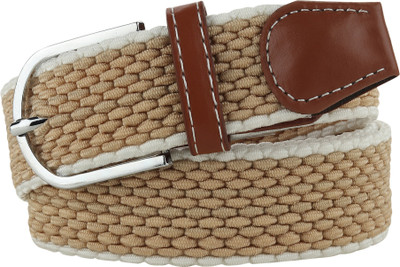 HENEDA Men Casual Beige Canvas Belt