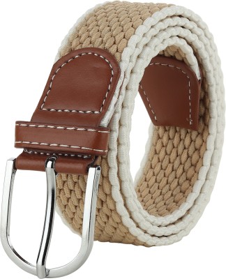 LOOPA Men & Women Casual Beige Canvas Belt