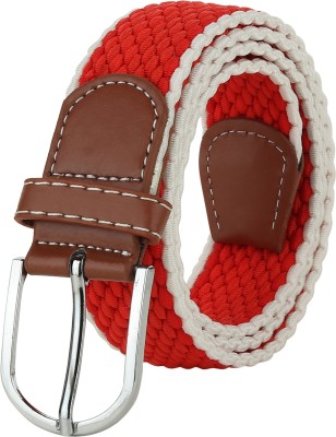 LOOPA Men & Women Casual Red Canvas Belt