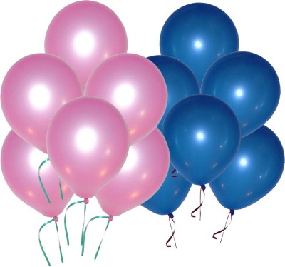 Ishant Creation Solid balloon1030 Balloon(Pink, Blue, Pack of 50)