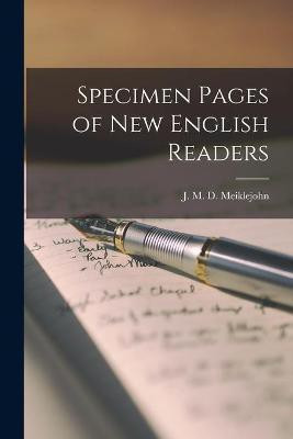 Specimen Pages of New English Readers [microform](English, Paperback, unknown)
