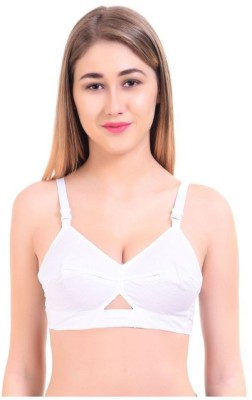 LIBSADRESSES Women Cami Bra Non Padded Bra(White)