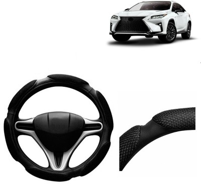 VOCADO Hand Stiched Steering Cover For Lexus Universal For Car(Black, Leatherite)